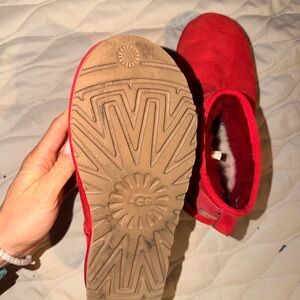 UGG Vibrant Red Boots with Cozy Lining